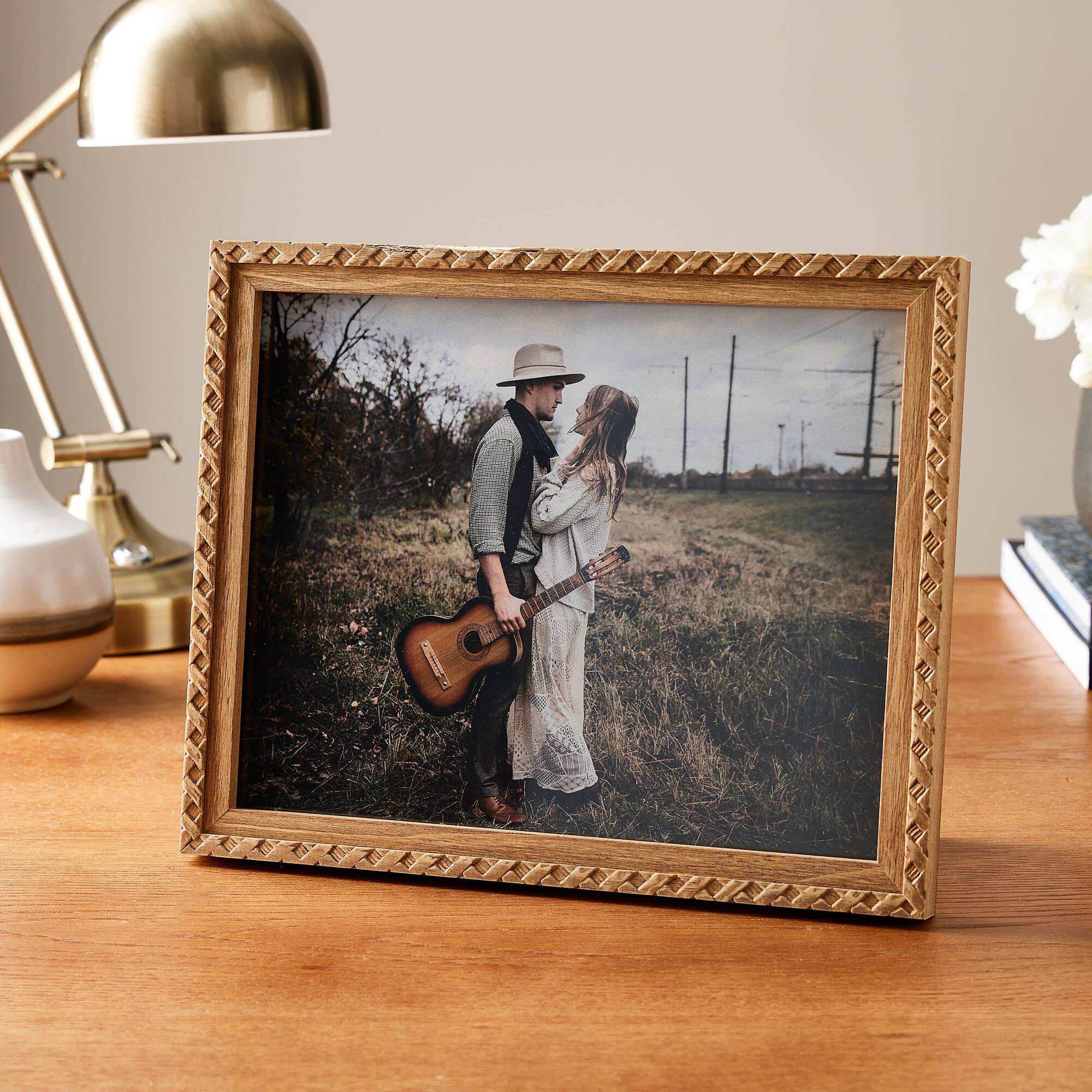 Expressions™ 8" x 10" Natural Paisley Frame by Studio Décor®